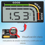 Battery Tester SL-049 - Professional Digital Battery Checker with LCD Display for Household AA, AAA, AAAA,C, D, 9V, Button Cells. Compact Design with Clear Power Level Indicator