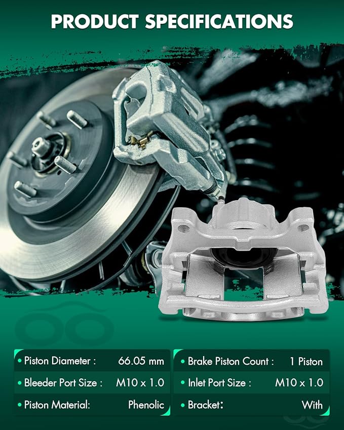SCITOO 18B5044A Front Left Disc Brake Caliper Assembly w/Bracket For Dodge For Journey 2009-2012