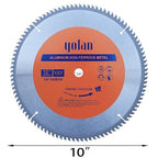Yolan 10-Inch 100T Carbide Tooth TCG for Aluminum Saw Blade with 5/8-Inch Arbor, Table Saw Accessories