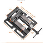 MYTEC Heavy Duty Vice for Drill Press, 5.0" Black, Quick Release Workbench Industrial Vise Clamp, High-grade cast steel Bench Clamp