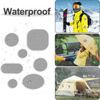 45PCS Nylon Repair Patch Self-Adhesive Pre-Cut Fabric Patch Down Jacket Repair Patches for Puffer Jackets Tenacious Tape Polyester Waterproof Lightweight Tent Repair Patch for Clothes Bag(Dark Grey)