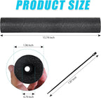 4 Pack Pipe Insulation Foam Tube, 15.74 Inch Black Pool Noodles Foam Snake Pipe Wrap Protection Multi-Purpose Soft Foams Tubing for Winter Water Pipes and Outdoor Indoor Swimming Pool Handle