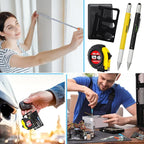 240 Pcs Mini Tape Screwdriver Keychain Set Christmas Men Gifts Bulk Adult Party Favors Multitool Pen Card Tool Measuring Keychains Stocking Christmas Stuffers for Men Dad (Yellow,Black)