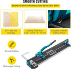 Mophorn Tile Cutter 31 Inch,Manual Tile Cutter Single Rail w/Precise Laser Positioning, Alloy Cutter Wheel with Ergonomic Handle, Accurate Rulers, For Large Tile 0.24"-0.59" Thickness