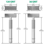 ATLIN Grinding Wheel Dressing Tool - 36 Grit & 120 Grit Diamond Dresser - True Up and Restore Grinding Wheels