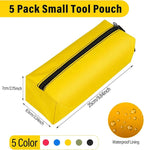 3/5 pack small Tool Organizer bags zipper canvas Pouch screwdriver pencil storage pouches Pockets