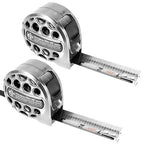 2 PCS/Pack Tape Measure 25'FT Foot/7.5M Retractable Measuring Tape Double Side Scale Handy Stainless Steel Measurement Tape for Construction Household Woodworking (2)