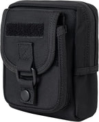 Compact Utility Gadget Pouch Tactical MOLLE Nylon Duty Belt Pouches for Police Law Enforcement Work EDC Small Tool Waist Bag for 6.1" Cellphone Outdoor Camping Hiking Organizer
