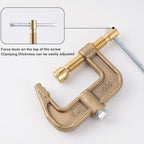 Welding Ground Clamp 500Amp G-style Solid Brass Clamping Range up to 44mm Earth Clamp For TIG/MIG/MMA Tig Welder Machines