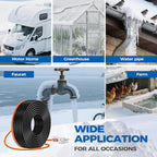 5W/FT 120V Pipe Heat Tape 80FT (3FT-200FT) - Freeze Protection Heating Cable for Metal/Plastic Water Pipes, Maintains Flow at -40°F