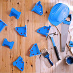 40PCS Flooring Spacers, Laminate Flooring Installation Kit with 1/4” & 1/2” Gap, Wood Flooring Accessories for Laminate, Vinyl Plank, Tiles, Hardwood, Floating Flooring, Blue