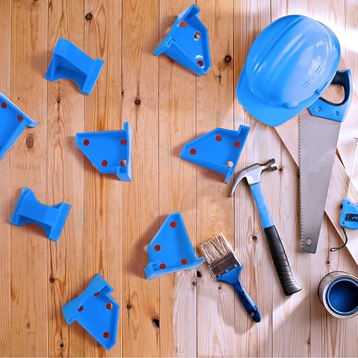 40PCS Flooring Spacers, Laminate Flooring Installation Kit with 1/4” & 1/2” Gap, Wood Flooring Accessories for Laminate, Vinyl Plank, Tiles, Hardwood, Floating Flooring, Blue