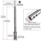 ASNOMY 10 Inch Extra Long Forstner Bit Extension for Adding Over 8-3/4 inches of Drilling Depth to Your 3/8" Round or Hex Shafts Forstner Bit