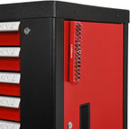 CASOMAN 2PCS 1/4" Hex Bit Organizer with Magnetic Base - Red, 86 Hole Bit Organizer with Strong Magnetic Base, Magnetic Bit Organizer for Your Specialty