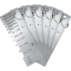 Weewooday 6 Pcs Wire/Metal Sheet Thickness Gauge Metal Tool Stainless Steel Welding One Sided Material Thickness Gauge Plated Size Inspection Tool
