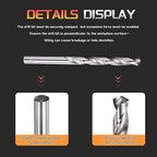 Drill Bit, 6mm Cutting Diameter, 4241 HSS 118° Cutting Angle Uncoated Bright Versatile Jobber Bits - (Applications: for Drilling Plastic Wood Soft Metal), 10-Pieces