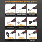 Mini Cordless Rotary Tool Kit, 6-Speed and USB Charging with 138 Accessories, Multi-Purpose 4.2V Power Rotary Tool for Sanding, Polishing, Drilling, Etching, Engraving, DIY Crafts