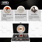 BGTEC Diamond Hole Saw Kit - 9PCS 6/6/20/25/35/50mm Drill Bits + 50mm Chamfering Bit + Adaptor + 115mm Tile Blade for Porcelain Tile Ceramic Granite Marble Stoneware