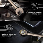DISEN Upgraded 22-Piece Ratcheting Wrench Set, Metric & SAE, Chrome-Vanadium Steel, 90 Tooth Ratchet with Organizer