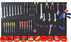 Ultrawall 2 Pcs Metal Pegboard Wall Panels, Peg Boards for Garage Tool Storage