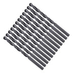 Drill Bit, 4.5mm Cutting Diameter, 4241 HSS Nitriding Black 118° Cutting Angle Versatile Jobber Bits - (Applications: for Drilling Plastic Wood Soft Metal), 12-Pieces