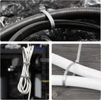18 inch Silver Zip Ties Heavy Duty 100 PACK, 200 LBS Ultra Exclusive Strong Plastic Wire Ties, Large Cable Ties Extra Long Tie Wraps, Indoor and Outdoor UV Resistant