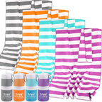 Sfee 2 in 1 Microfiber Beach Towel, Quick Dry Towel Camping Travel Towel Super Absorbent Compact Lightweight Sports Towel Gym Towels Set for Beach, Gym, Hiking, Pool, Backpacking, Bath, Yoga