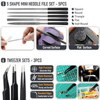 3D Printer Tools Kit, Quality 3D Printing Tool Kit for Model Measuring/Finishing/Deburring/Drilling, 3D Printer Accessories for All FDM/SLA Printers Removing Support, Cutting Filament