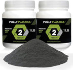 Polly Plastics Rock Tumbler Media Grit Refill, Medium 180/220 Silicon Carbide Grit, Stage 2 for Tumbling Stones (2 Pack) (2 lb.)