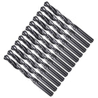 Drill Bit, 29/64" Cutting Diameter, 4241 HSS Nitriding Black 118° Cutting Angle Versatile Jobber Bits - (Applications: for Drilling Plastic Wood Soft Metal), 12-Pieces