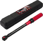 3/8-Inch Torque Wrench, Dual-direction Torque Wrenches 10-100ft.lb/13.6-135.6Nm, 72-Tooth Dual Range Scales Torque Wrench with Quick Release Reversible Head