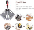 WETOLS Corner Clamp for Woodworking 2PCS 90 Degree Right Angle Clamp with Adjustable Aluminum Alloy Swing Jaw, Single Handle Clamps for Woodworking, Photo Framing, Gifts for Men Dad