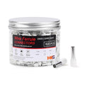 HKS 600PCS Wire Ferrule Connectors - AWG 12-4.0mm² Copper Barrel Pin Cord Ends Insulated Ferrules Terminals - E4009 White