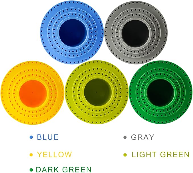 DZQ Rotating Bur Holder 116 Holes,Rotary Tool Holder 1/8" Diameter,Mandrel Drill Holder 360 Degree Rotating,for Drill Home and Garage Tool Accessories(Yellow)