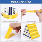100 Rolls Yellow Electrical Tape Bulk 3/4 Inch x 66ft, Waterproof Vinyl Electric Tape High Temp Insulation Tape for Electrical Protection Home Outdoor Electric Insulating Wire Wrapping
