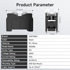 2Pcs DIN Rail Terminal Blocks with Cover, IN60BK 600V 90A 22mm² Electrical Connection Terminals, 4Pcs 14-12 AWG Insulated Fork Spade Wire Connectors & 3.15 Inch DIN Rail Included