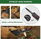 NexTool Multitool, 11 in 1 Multi Tool with Needle Nose Pliers, Scissors and Screwdriver Bits, Stainless Steel Multi Tool Pocket Knife with Safety Locking for Camping,Fishing,Hiking, Mens Gifts Unique