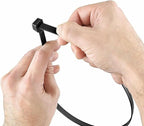 Black zip ties 18 inch Cable ties wraps 100 pcs/Pack outdoor use Long plastic ties with 60 Pounds tensile