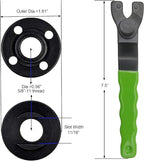 5/8"-11 Angle Grinder Extension Shaft Connecting Rod with Grinder Adjustable Spanner Wrench Flange Nut kit Car Polisher Airway Buff Extender Rotary Extension Kit (3" & 4" & 5.5")