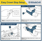 Miter Saw Crown Stops, Fits DW702, DW703, DW706, DW708, DW712, DW713, DW715, DW716, DW717, DW718, DWS780 – Woodworking Guide for Precise Cuts