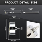 3-1/2inch | 89mm Diamond Hole Saw with Center Drill bit and Diamond-Coated Center Drill bit for Ceramic Glass Marble Fiberglass Granite and Porcelain Tiles by CENYB