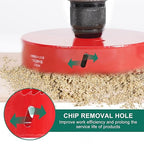 HYCHIKA 6-1/4 Inch/159mm Hole Saw,Bi-Metal Cutter Hole Max Cutting Depth 32mm with 1 Arbor Drill Bit for Wood Cutting Cornhole Plastic Drywall Boards Fiberboard
