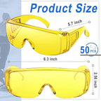 Kanayu Safety Glasses Bulk Protective Goggles Anti Fog Scratch Resistant Eyewear