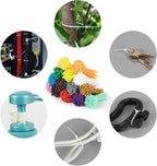 XINGO 1400 PCS Colored Zip Ties 8 Inch, Multicolor Zip Ties, Mix Packed 14 Color Plastic Wire Ties Assortment for Home Office Garden Garage and Workshop