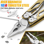 BIBURY Multitool Pliers Pro BI2045, 31-in-1 Stainless Steel Multi Tool with Replaceable Wire Cutters and Saw, Foldable Heavy-duty Multitool Set with Scissors and Screwdriver for Hiking Camping Repair