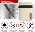 Redford Supply Co. Cold Snap (0°F) 2 Pack Outdoor Faucet Covers for Winter Freeze Protection, 7.5"W x 9.5"H, Foam Spigot Covers Winter Insulated, Outside Pipe Cover, Insulated Hose Bib Cover (Beige)