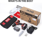 DCK Brushless Cordless Drill Set, 20V Max Electric Drill with 4.0Ah Battery 531in.lbs, 1/2Inch Keyless All-Metal Chuck, 2 Variable Speeds, Power Drill Kit for Screw Wood/Ceramic/Tile/Steel KDJZ04-13