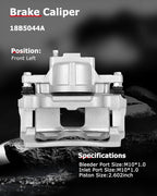 cciyu Front Left Brake Caliper Assembly w/Bracket 18B5044A 2009 2010 2011 2012 For Dodge For Journey