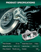 SCITOO 18B5068 Front Left Disc Brake Caliper Assembly w/Bracket For Ford For Focus 2008-2011