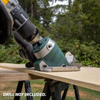 PacTool SS704 Snapper Shear Siding Pro - Siding Cutting Shear - Cordless Drill Attachment - Professional Power Tools